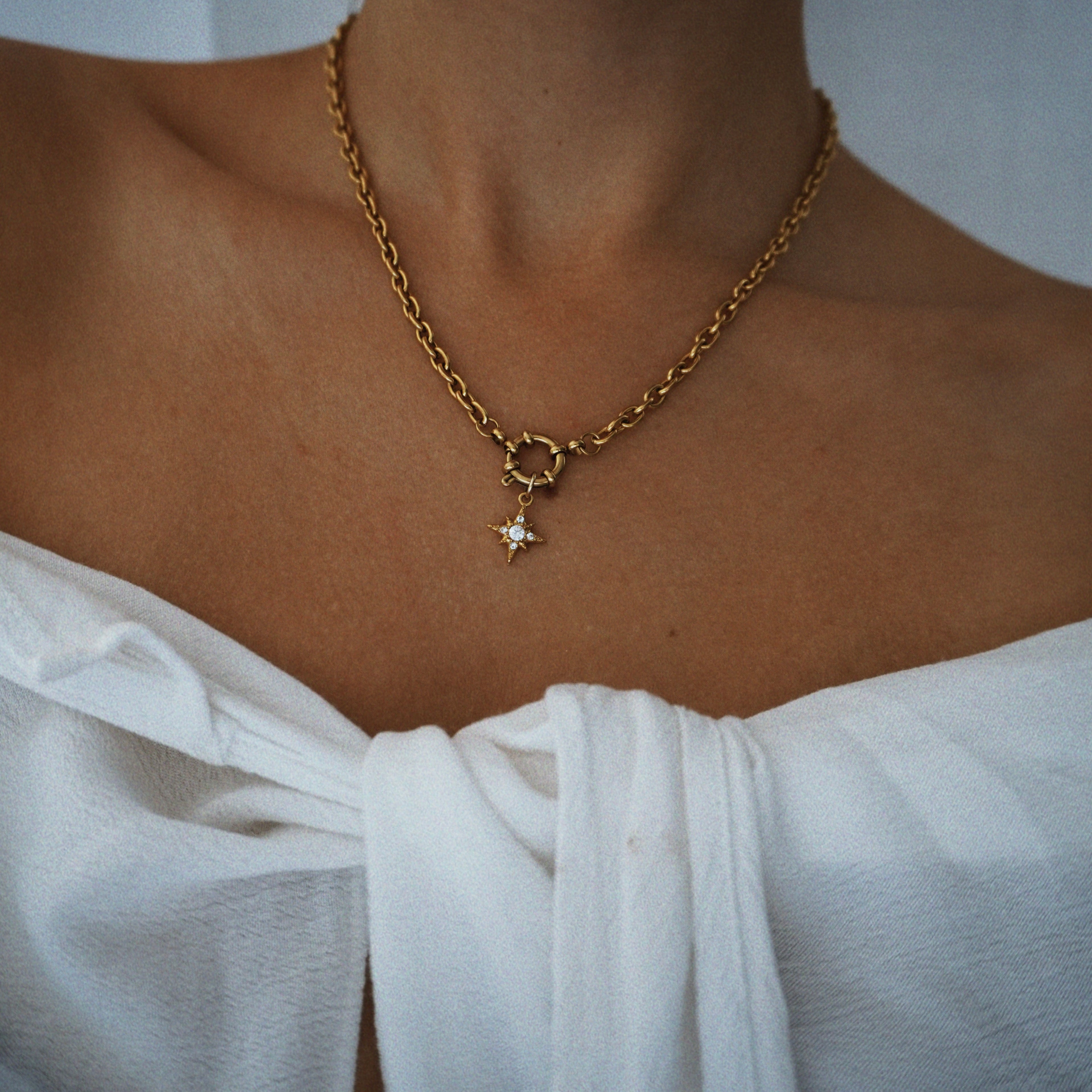 Tiny sparkle star Charm