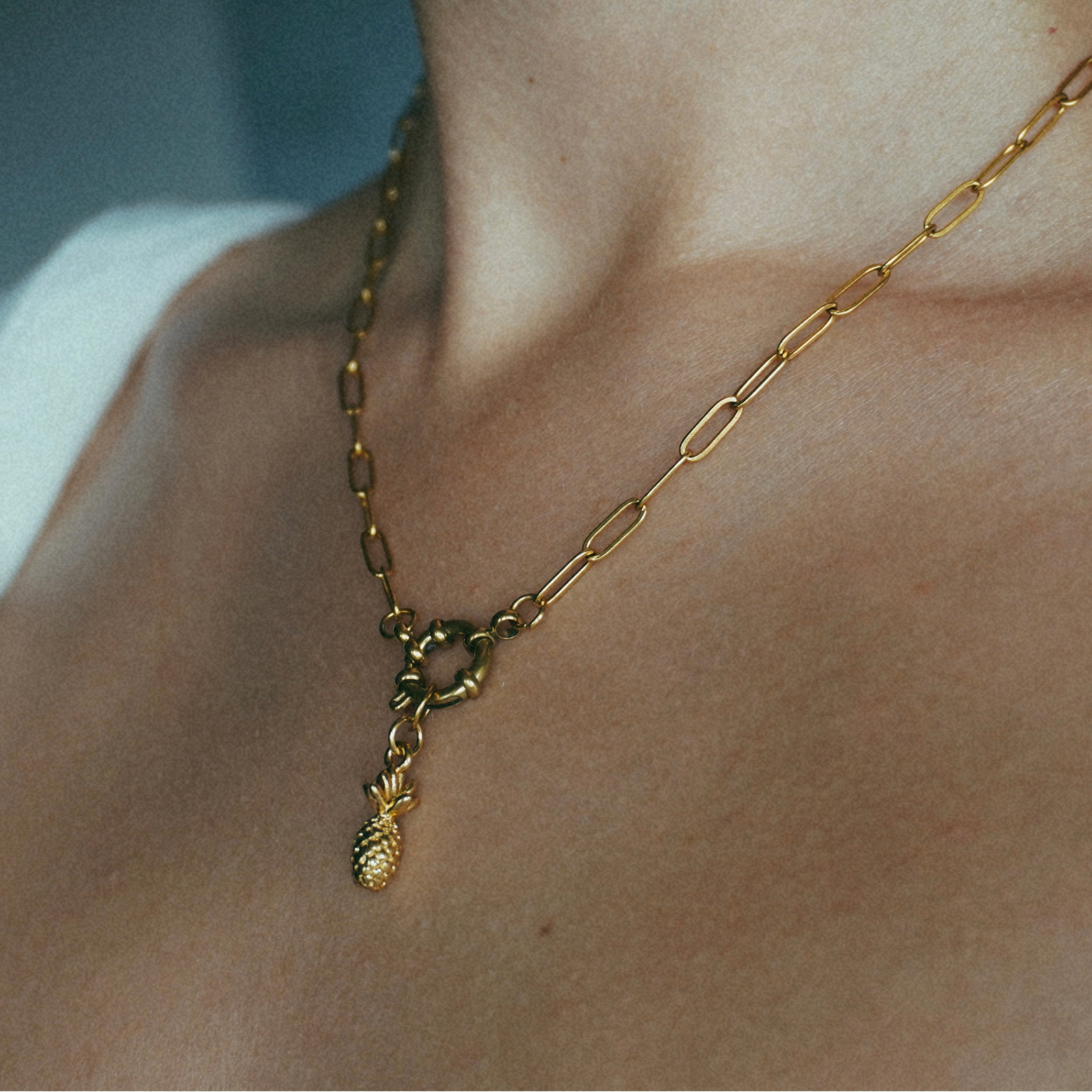 Golden Pineapple Charm