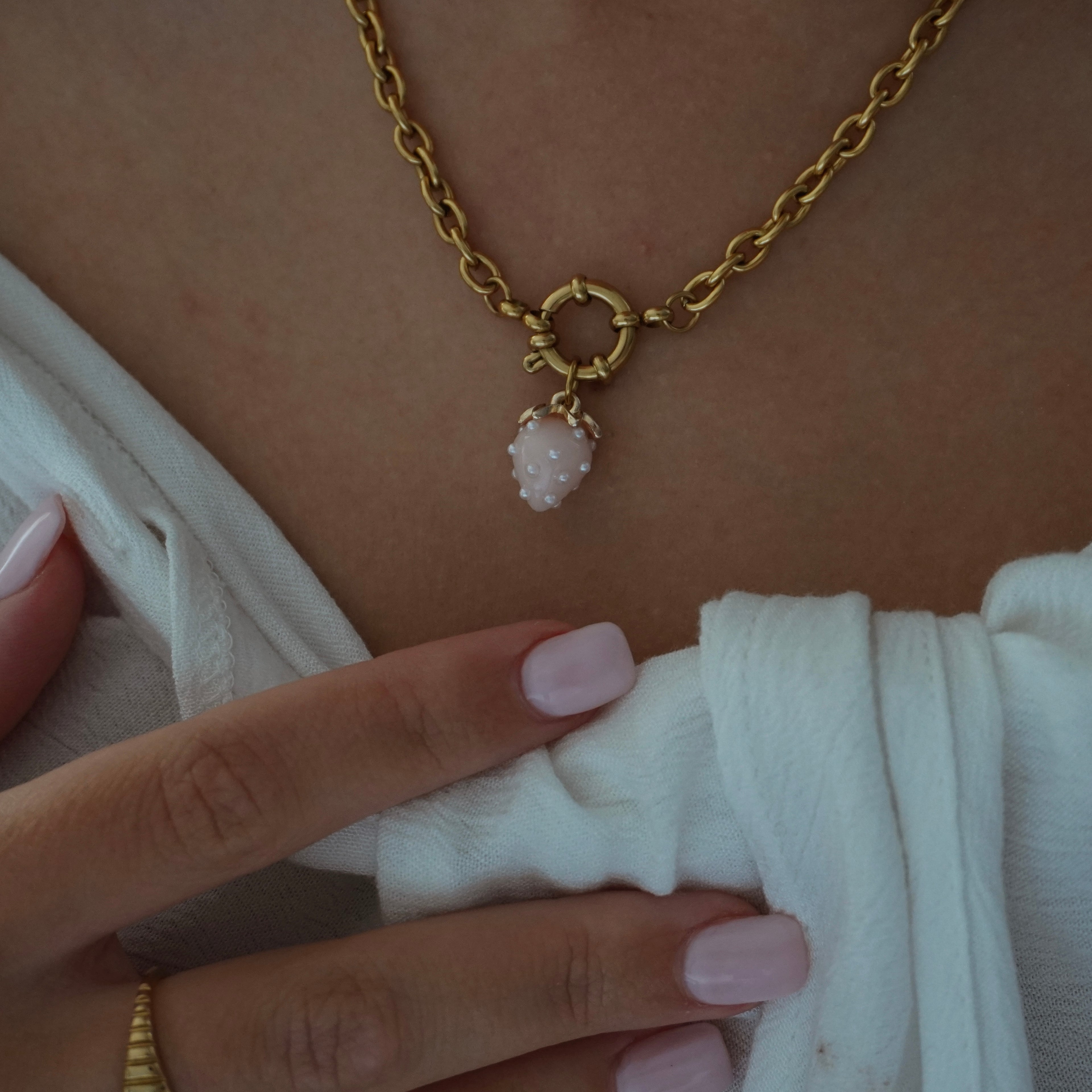 Pink Strawberry Charm
