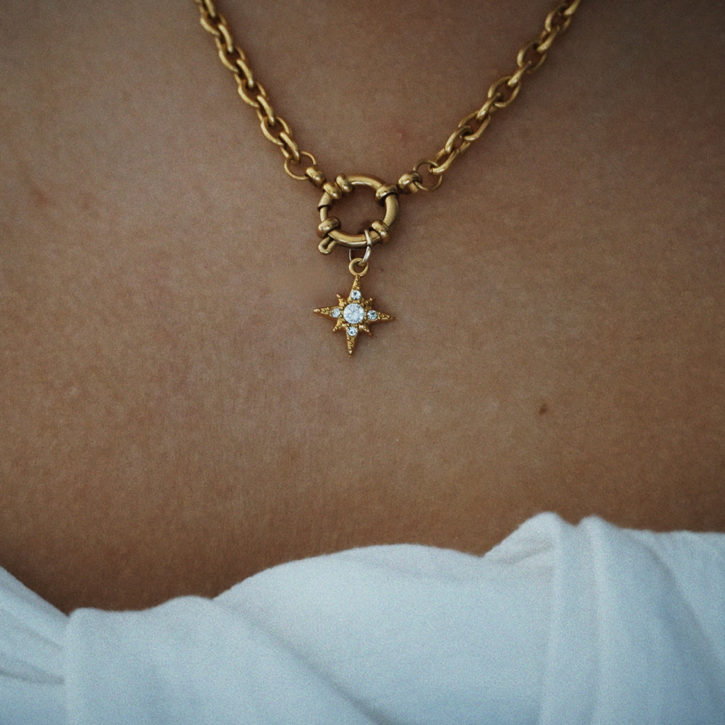 Tiny sparkle star Charm