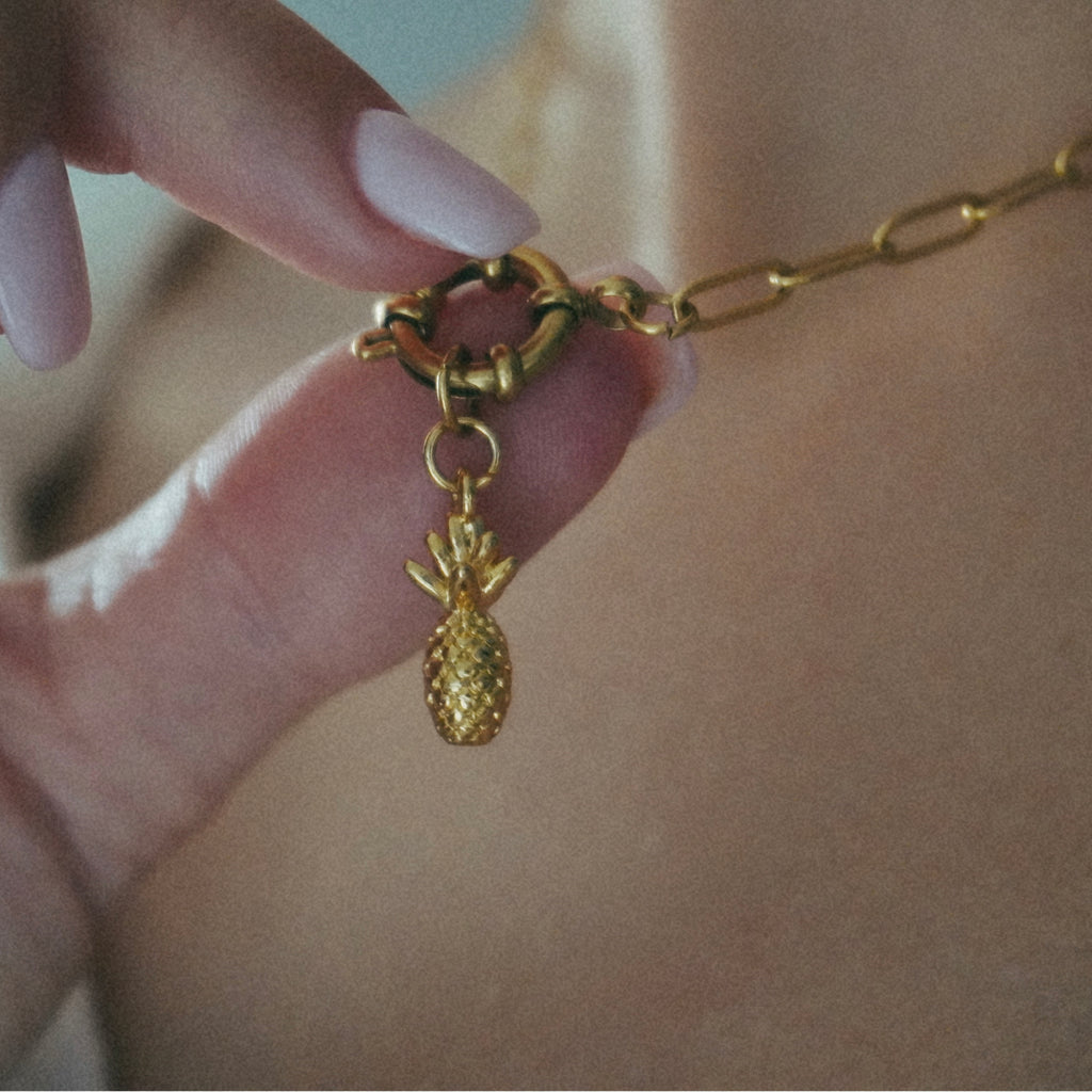 Golden Pineapple Charm